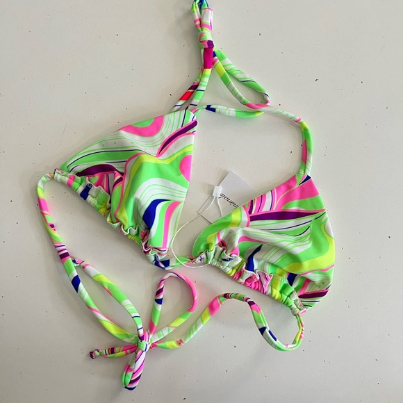 Bareminimale Spring Fling Triangle Bikini Top - Picture 3 of 3